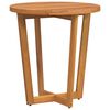 vidaXL Garden Side Table Round &Oslash;70x75 cm Solid Wood Acacia