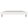 vidaXL Bed Frame without Mattress White 90x190 cm Single Engineered Wood
