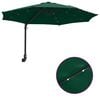 vidaXL Garden Parasol Green 248 x 248 x 148 cm Polyester and Steel
