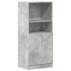 vidaXL Kitchen Cabinet Concrete Grey 57x41,5x131,5 cm Engineered Wood