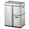 EKO Sensor Bin Mirage Plus 1x30 L + 2x15 L Matte Silver