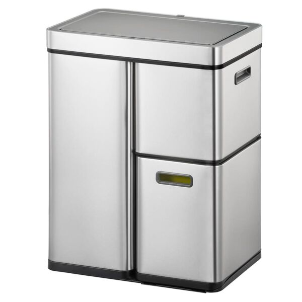 EKO Sensor Bin Mirage Plus 1x30 L + 2x15 L Matte Silver