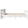 vidaXL Bookcase Bed without Mattress White 140x190cm Solid Wood Pine
