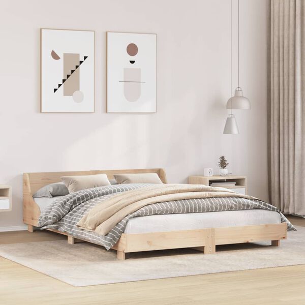 vidaXL Bed Frame without Mattress 160x200 cm Solid Wood Pine