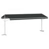 vidaXL Free Standing Awning 6 x 3 m Polyester Anthracite