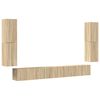 vidaXL 7 Piece TV Cabinet Set Sonoma Oak Engineered Wood