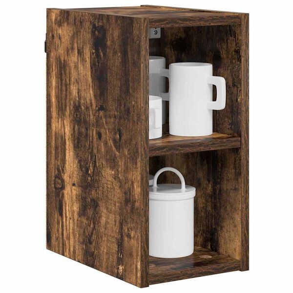 vidaXL Hanging Cabinet Smoked Oak 20 x 29.5 x 40 cm Engineered Wood
