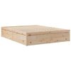 vidaXL Bed with Mattress 140x200 cm Solid Wood Pine