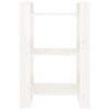 vidaXL Book Cabinet/Room Divider White 60x35x91 cm Solid Wood Pine