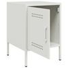 vidaXL Bedside Cabinets 2 pcs White 36x39x50.5 cm Steel
