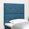 vidaXL Headboard with LED Strip Lights Adjustable Blue 90 cm Velvet