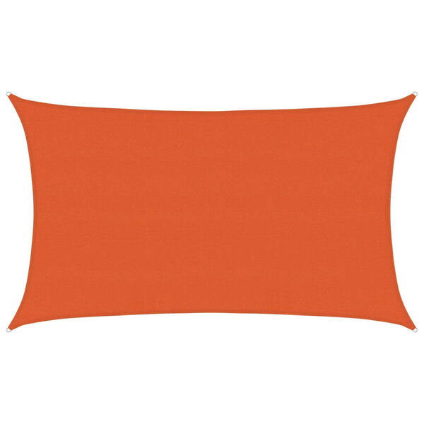 vidaXL Sunshade Sail 160 g/m&sup2; Rectangular Orange 5x8 m HDPE
