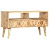 vidaXL TV Cabinet | Natural Wood | Solid Mango Wood | Compact | TV Cabinet