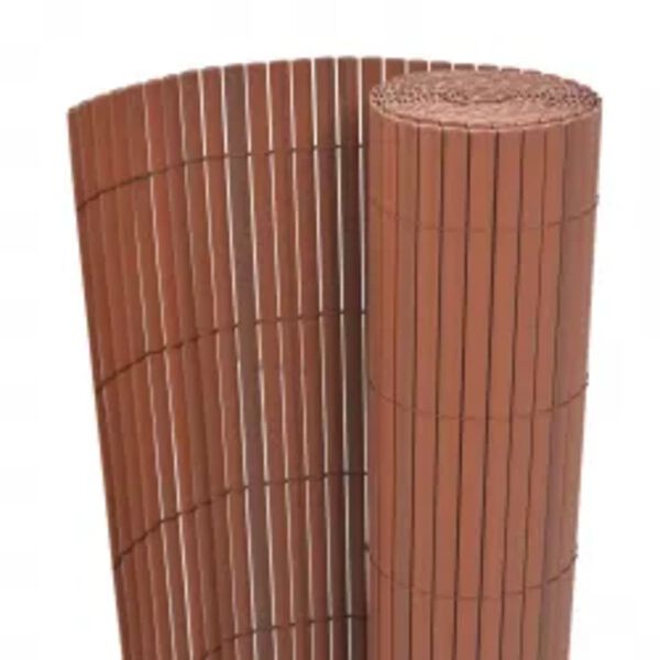 vidaXL Double-Sided Garden Fence 110x400 cm Brown