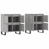 vidaXL Sideboards 2 pcs Grey Sonoma Engineered Wood