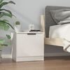 vidaXL Bedside Cabinet White 40x39x40 cm