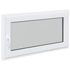 vidaXL Basement Window RISOR 110 x 60 cm PVC and Glass White