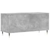 vidaXL Record Cabinet Concrete Grey 100x38x48 cm Engineered Wood