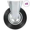 vidaXL 8 pcs Fixed Casters 200 mm