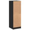 vidaXL Highboard with Glass Doors Black 35x37x109 cm