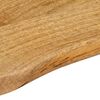 vidaXL Table Top 90x40x2.5 cm Live Edge Solid Wood Mango