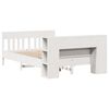vidaXL Bookcase Bed without Mattress White 140x200cm Solid Wood Pine