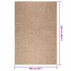 vidaXL Rug ZIZUR 160x230 cm Jute Look Indoor and Outdoor