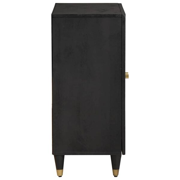 vidaXL Sideboard Black 60 x 33 x 75 cm Solid Mango Wood