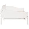 vidaXL Bed Frame without Mattress White 90x190 cm Single Solid Wood Pine
