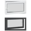 vidaXL Tilt & Turn Basement Window RISOR 100 x 70 cm PVC and Glass