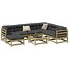 vidaXL 8 Piece Garden Sofa Set Impregnated Wood Pine