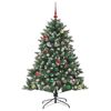 vidaXL Artificial Christmas Tree with 150 LEDs with Stand Green 150 cm