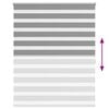 vidaXL Zebra blind 140.9x175 cm Fabric Width 136.7 cm grey