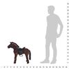 vidaXL Standing Plush Toy Horse Dark Brown XXL
