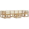 vidaXL Outdoor Sofa Set 8 pcs White 59 x 59 x 37 cm Solid Acacia Wood