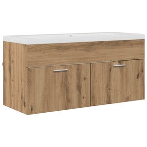 vidaXL Bathroom Cabinet Artisan Oak 100 x 38.5 x 46 cm Engineered Wood