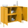 vidaXL Sideboard Mustard Yellow 100.5x39x79 cm Steel