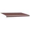 vidaXL Manual Retractable Awning Brown 500x300 cm