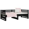 vidaXL Pull-out Day Bed without Mattress Black 2x(90x190)cm