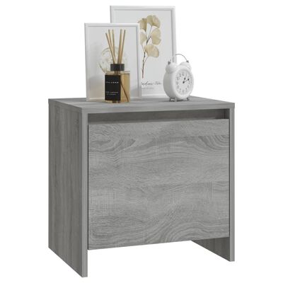 vidaXL Bedside Cabinet Grey Sonoma 45x34x44.5 cm Engineered Wood