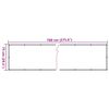 vidaXL Balcony Privacy Screen Cream 700x75 cm PVC