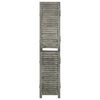 vidaXL 5-Panel Room Divider Grey 179x166 cm Solid Wood