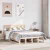 vidaXL Bed Frame without Mattress 135x190 cm Double Solid Wood Pine