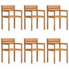 vidaXL 7 Piece Garden Dining Set Solid Wood Acacia