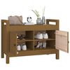 vidaXL Hall Bench Honey Brown 80x40x60 cm Solid Wood Pine
