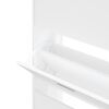 vidaXL Shoe Cabinet White 63x24x147 cm Engineered Wood