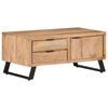 vidaXL Coffee Table 90x50x40 cm Solid Acacia Wood with Live Edges