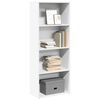 vidaXL Bookcase White 60x30x152 cm Engineered Wood