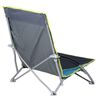 Camp Gear Beach Chair Compact Blue and Grey 1204781