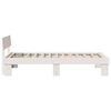vidaXL Bed Frame with Headboard White 100 x 200 cm Solid Pine Wood